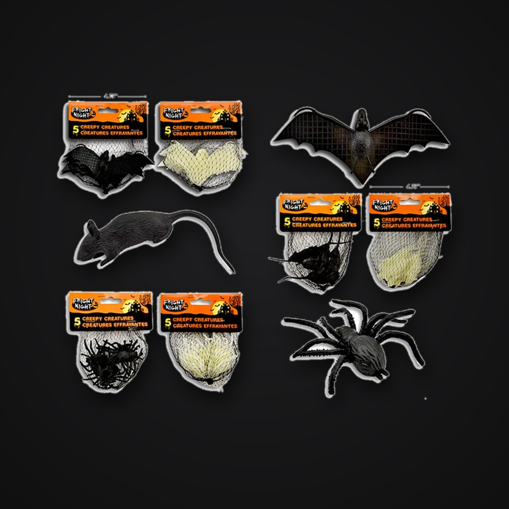 Creepy Creatures — Black (Assorted Design)