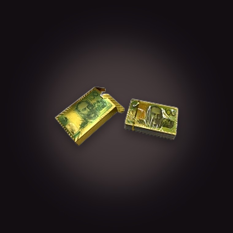 Game - Poker Foil Gold Aud DSN