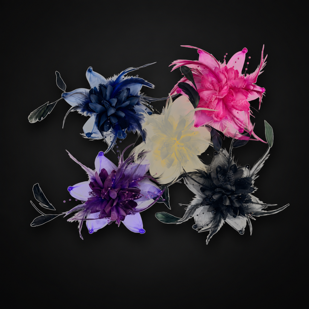 Beaded Feather Fascinator