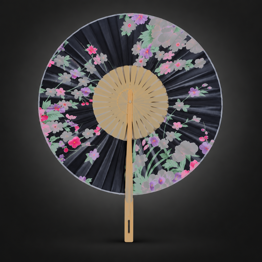 Foldable Full-Circle Summer Fan (Assorted Design)