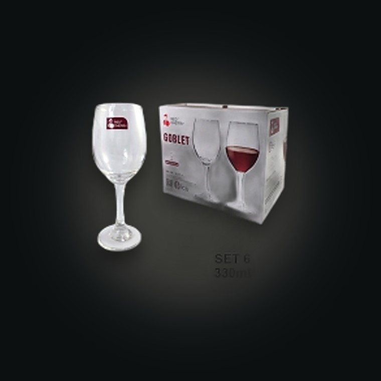 Wine Glass White S/6 330ML