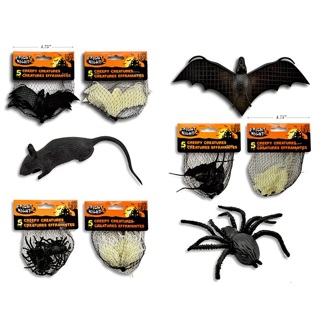 Creepy Creatures — Black (Assorted Design)