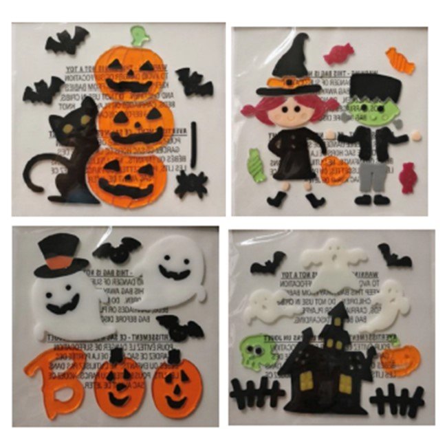 Halloween Gel Cling Window Decoration Sheet 19x19cm