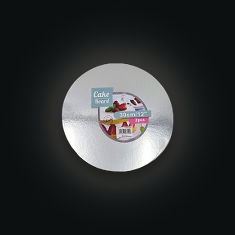 Foil Cake Board Rnd 30CM/2mm 2PCE