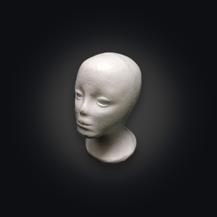 Polyfoam Model Head 15X26CM