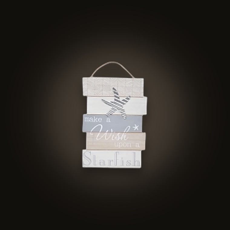Sea - Plaque "make A Wish" 42.5X30X2CM