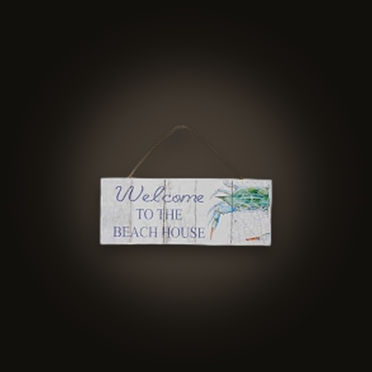Sea - Plaque "beach House" 36X14X1CM