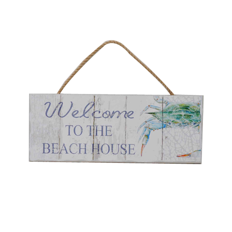 Sea - Plaque "beach House" 36X14X1CM