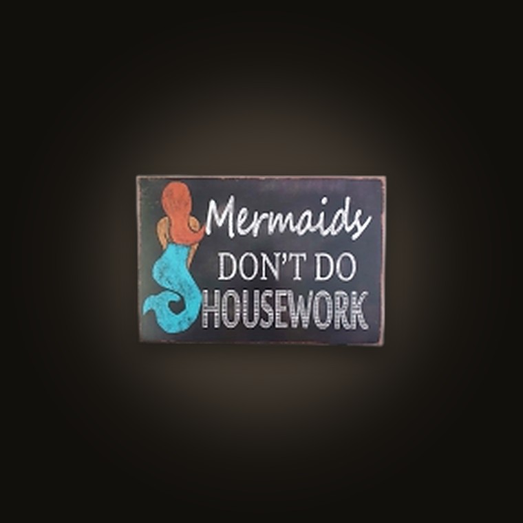 Sea - Plaque "mermaid" 32X2.5X24CM