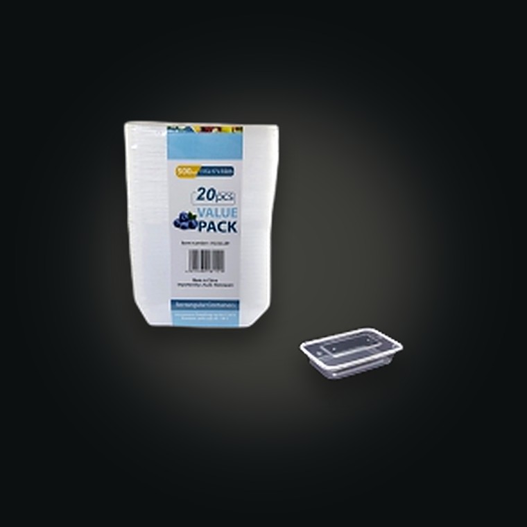 500ML Takeaway Containers PK20