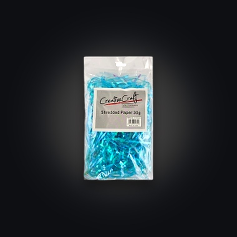30G Paper Shreds Clear Blue
