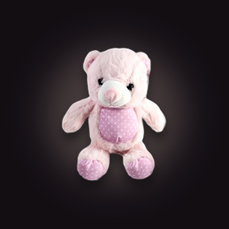 Plush Bear Baby Girl 21cm Pink