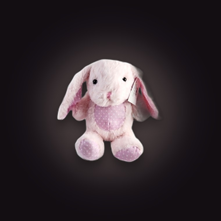 Plush Bunny Baby Girl 21cm Pink