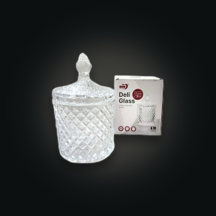 Glass Jar w/Lid 10.5x16cm