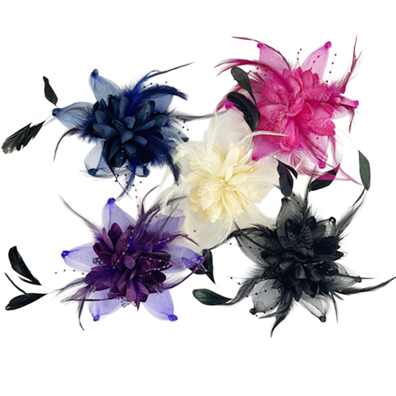 Beaded Feather Fascinator