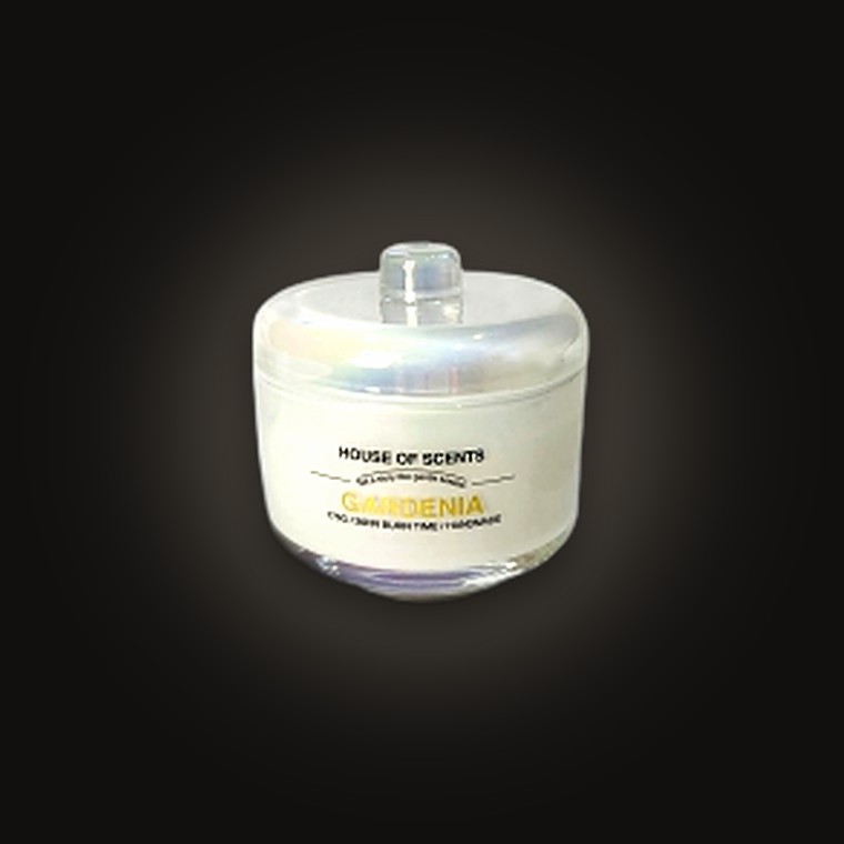Glass Candle D9.2xH9.8cm Gardenia 175g