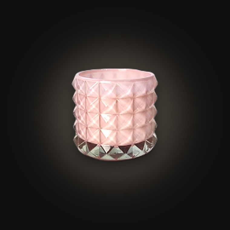 Glass Candle D7.5xH6.8cm Wild Peonies & Lily 110g