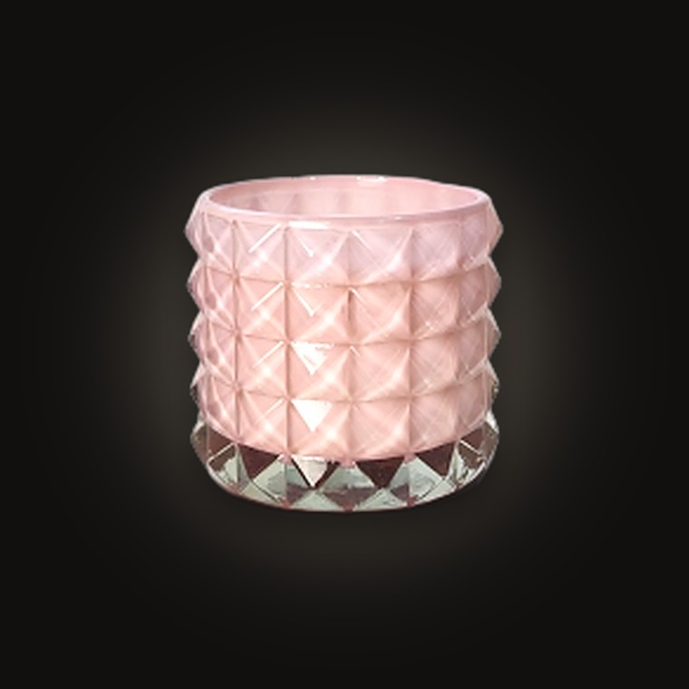 Glass Candle D9.8XH8.7cm Wild Peonies & Lily 220g