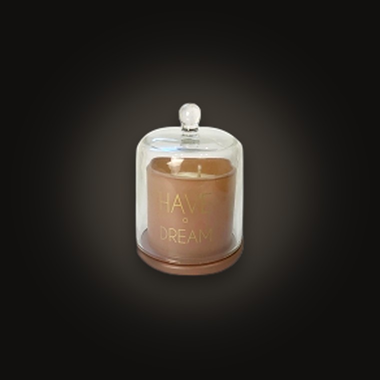 Glass Candle D8.4xH11cm Caramel & Pecan