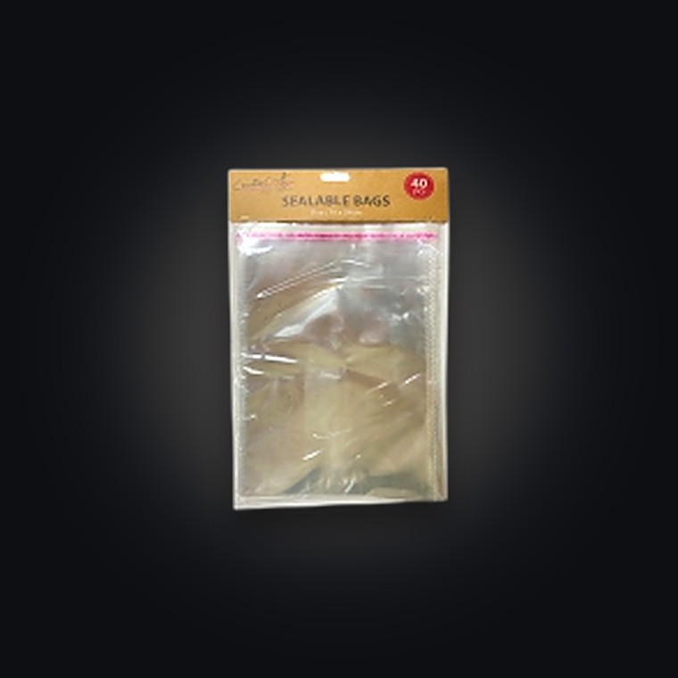 Cello Bags Sealable 40pk 16X24cm