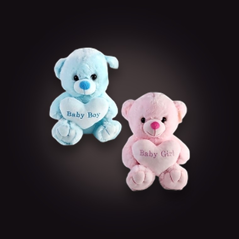 Plush Bear Baby Boy/Girl 40cm 2Asst