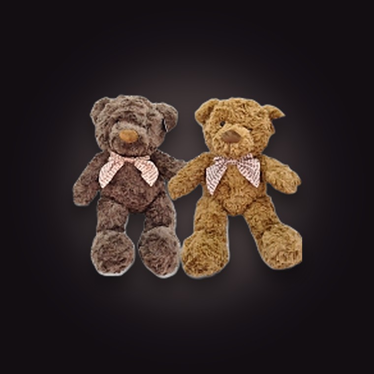 Plush Bear w/Bow Tie 50cm 2Cols
