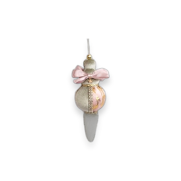 Blush Pink and Green Ornament 22x7x7cm
