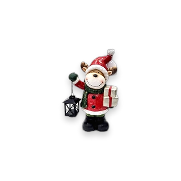 MGO Deer Holding Lantern 23.6*15.3*40cm