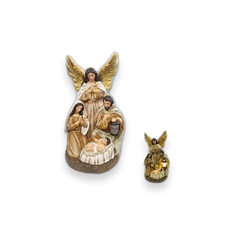 Nativity Joseph Family 10.8*13.5*23.4cm w/LED