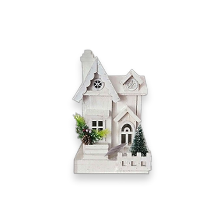 Wooden House 33cm+5LED