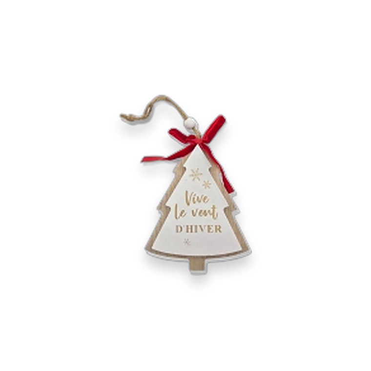 Wooden Hanging Xmas Tree 11.5cm
