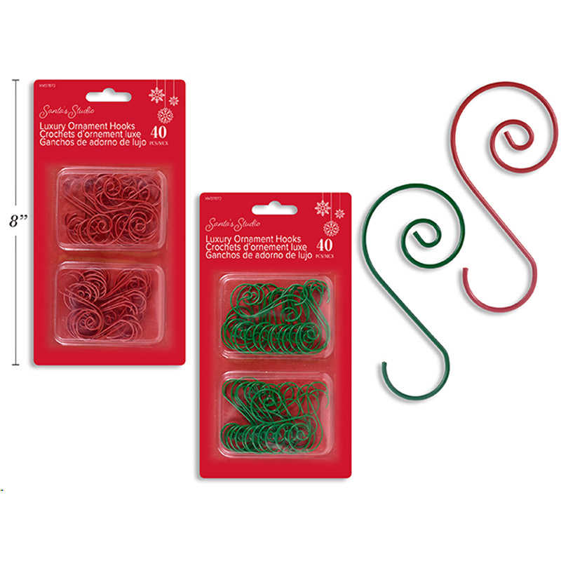 Luxury Christmas Ornament Hooks 40pk
